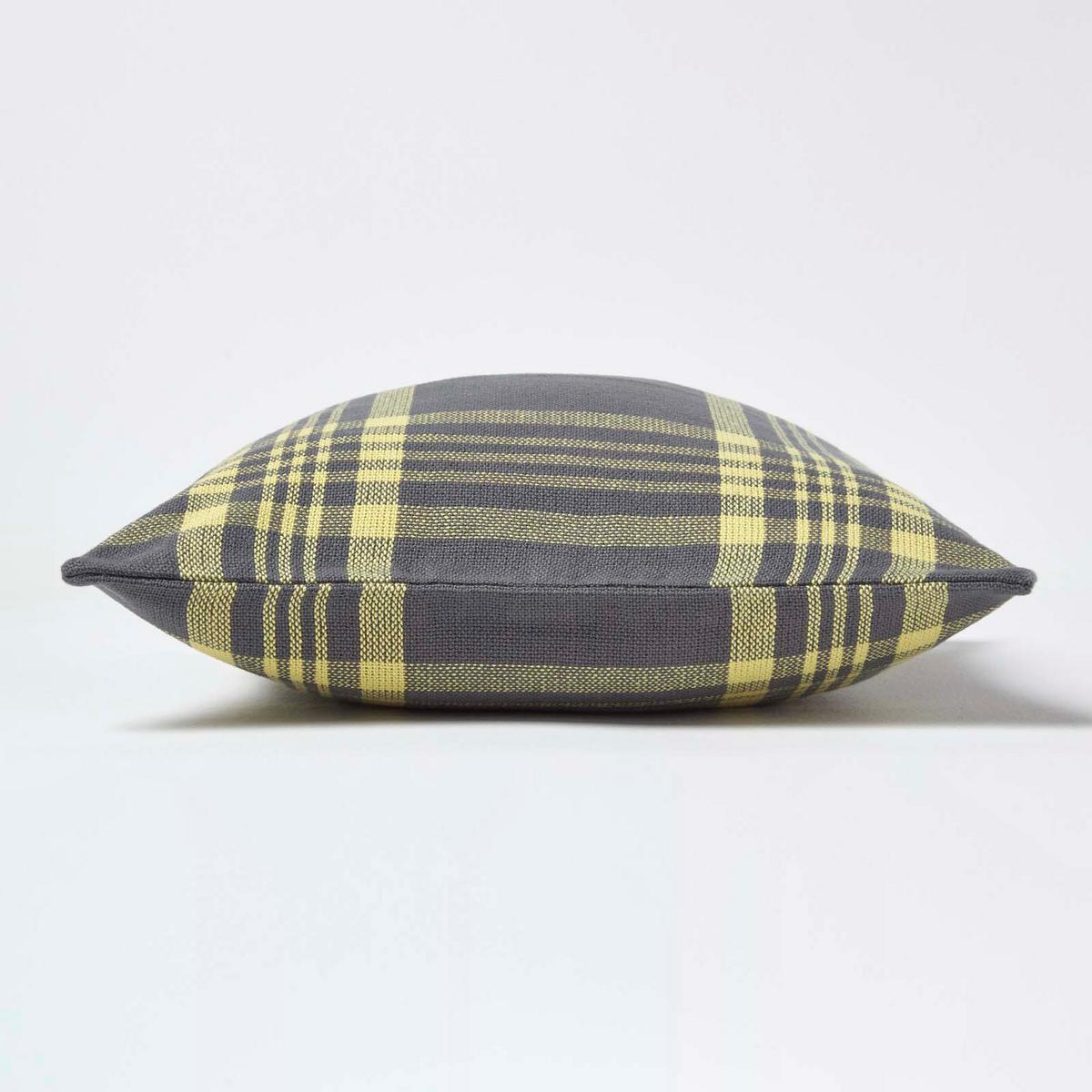 KISSENHÜLLE Schottenkaro 45/45 cm - Grau, Textil (45/45cm) - Homescapes
