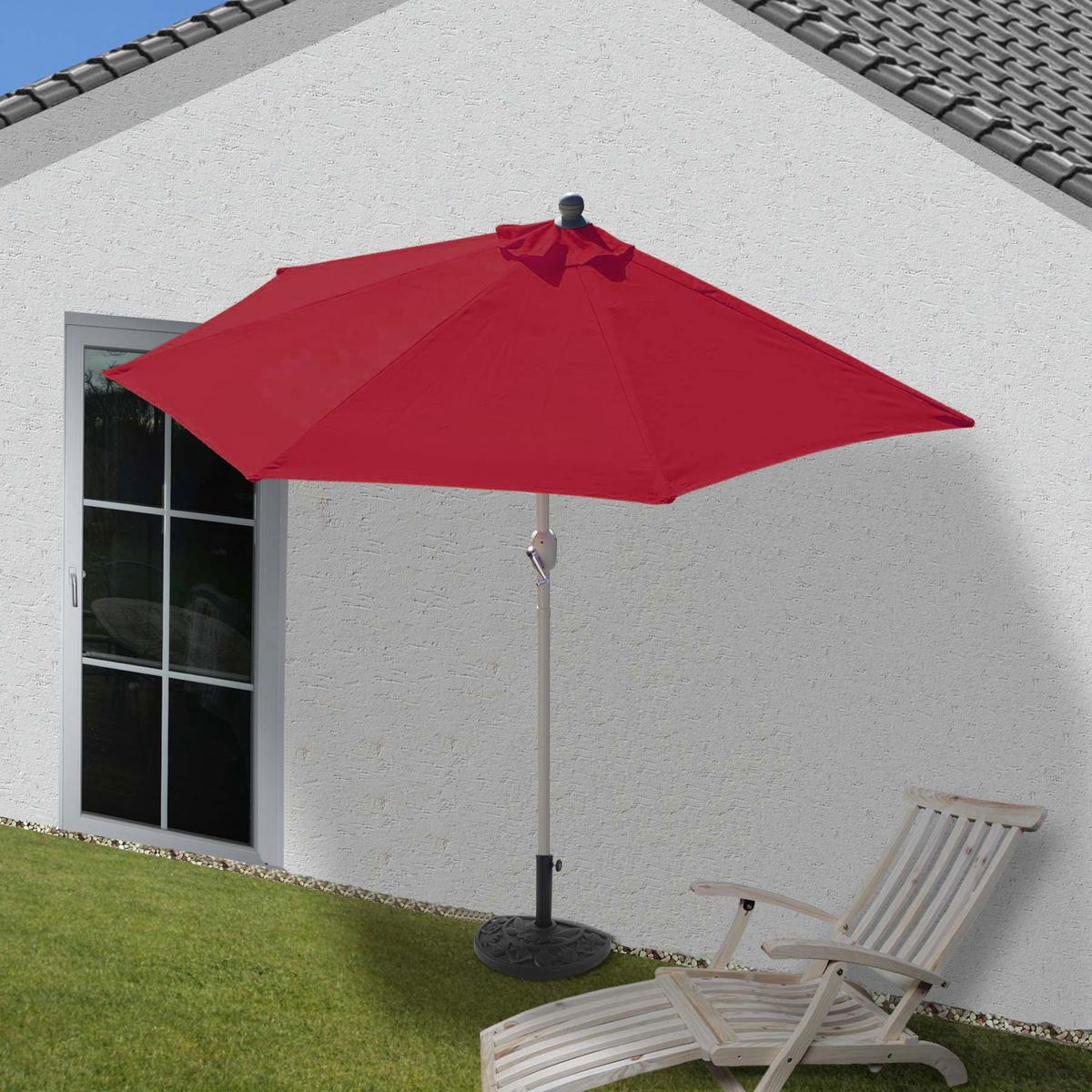 SONNENSCHIRM Bordeaux - Bordeaux, Textil (285/145cm) - MCW