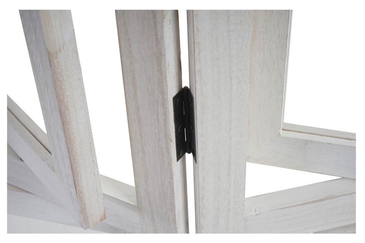PARAVENT BILDGALERIE Weiß - Weiß, Holz (125/161/2cm) - MCW