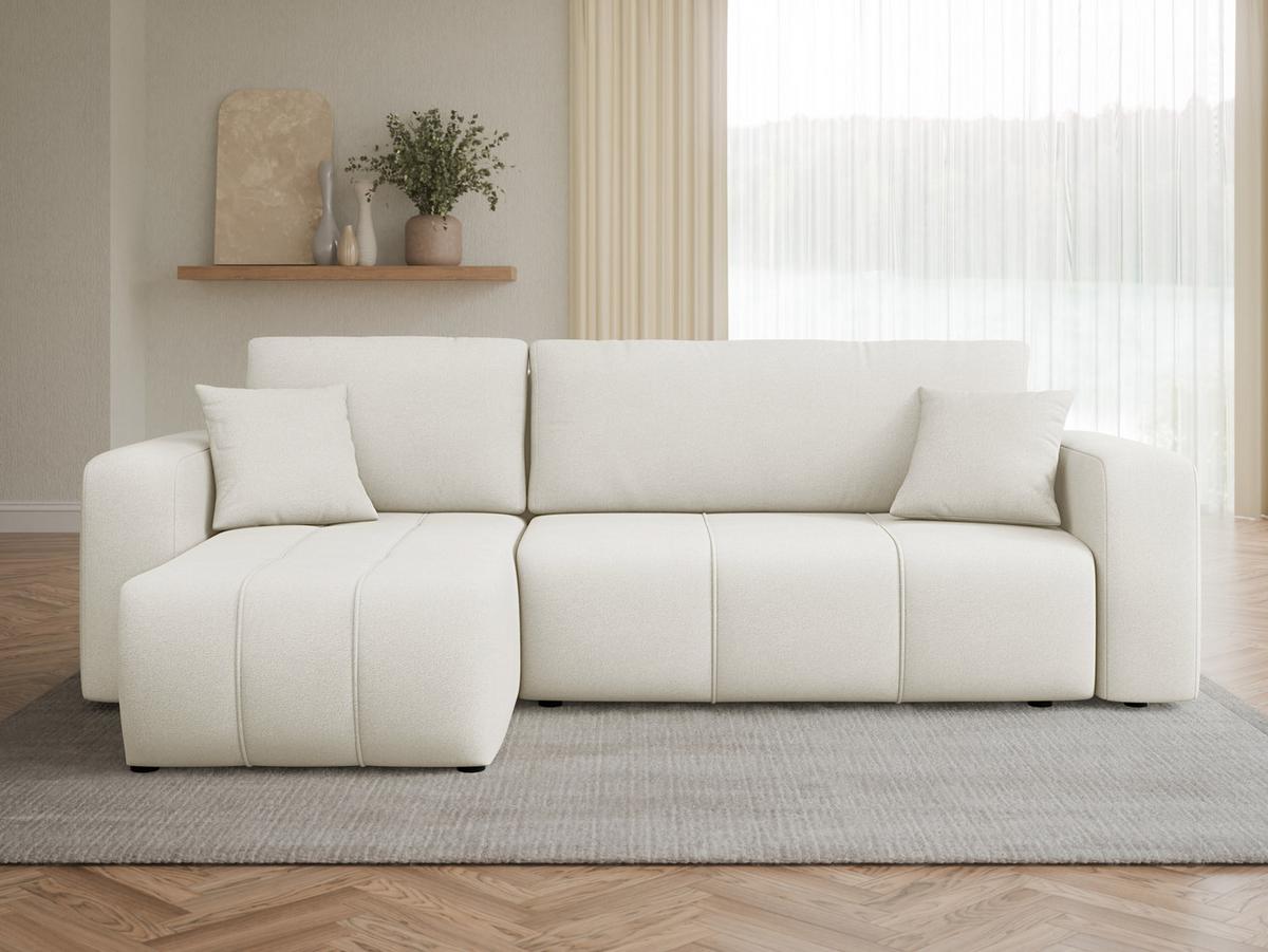 ECKSOFA Furyn - Schwarz/Naturfarben, Holz/Kunststoff (244/145cm) - MIRJAN24