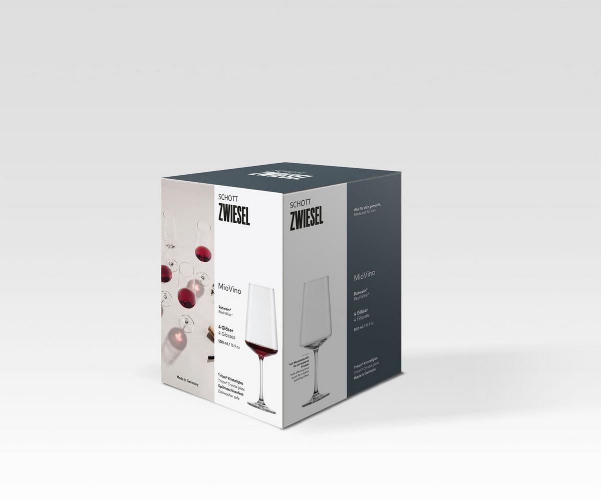 ROTWEINGLÄSER MioVino transparent 500 ml 4er Set - Transparent, Glas (0.5L) - Schott Zwiesel