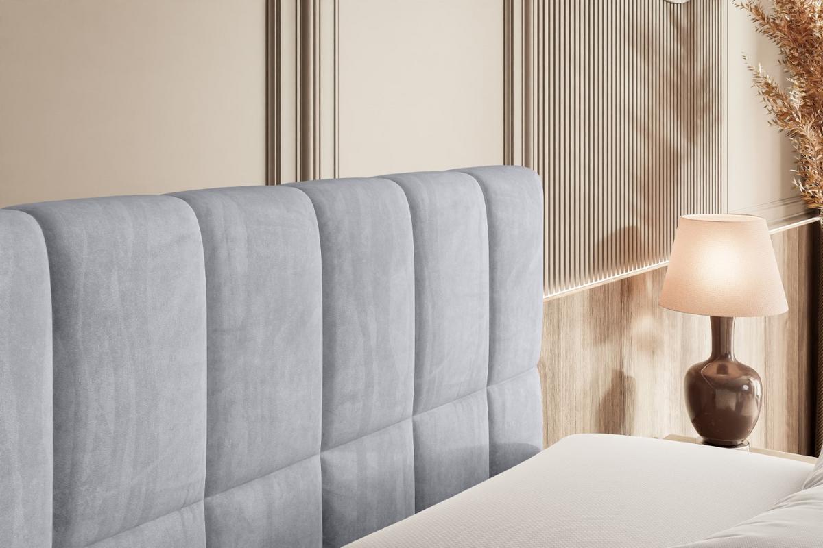 BOXBETT MIAMI-Z - 140x200 cm - H3 - Hellgrau - Hellgrau, Holzwerkstoff (140/200cm) - ALTDECOR