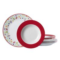 TAFELSERVICE Doppio bunt 8-tlg. - Multicolor, Keramik (2/2/2cm) - Ritzenhoff Breker