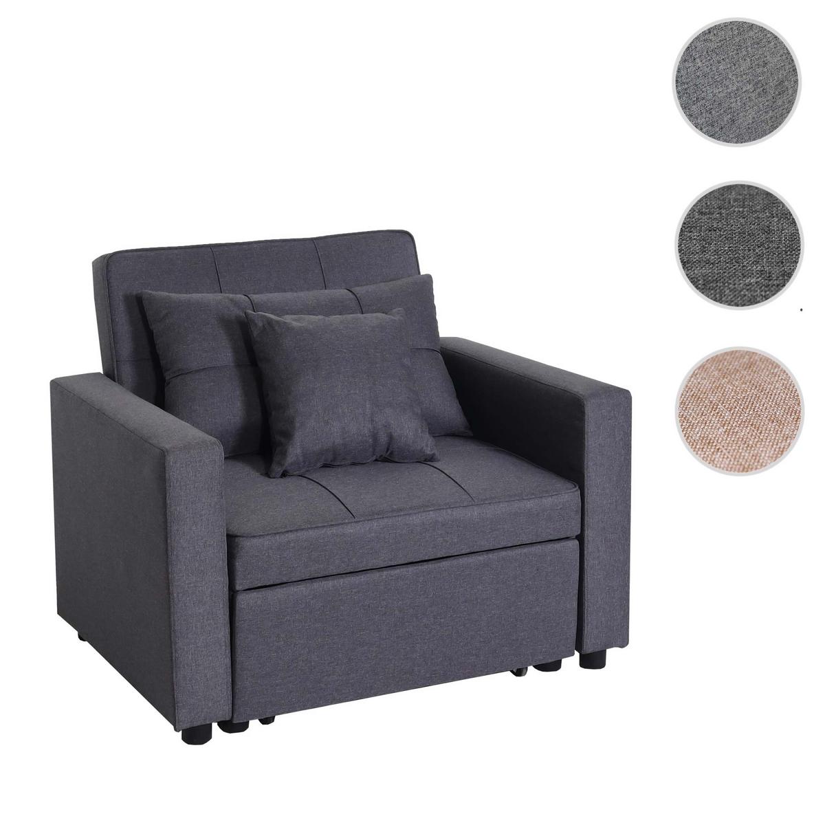 SCHLAFSESSEL Grau - Grau, Textil (101/90/197cm) - MCW