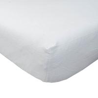 SPANNBETTLAKEN Flanell aus 100% Baumwolle - Weiß, Textil (90/190cm) - Homescapes