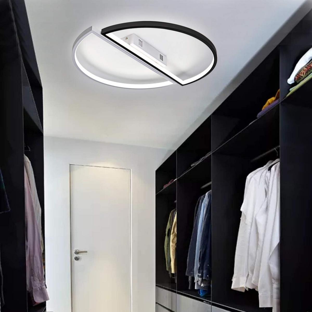 LED-DECKENLEUCHTE Lunsford 46/49/6cm - Weiß, Kunststoff (49/46/6cm) - Nettlife