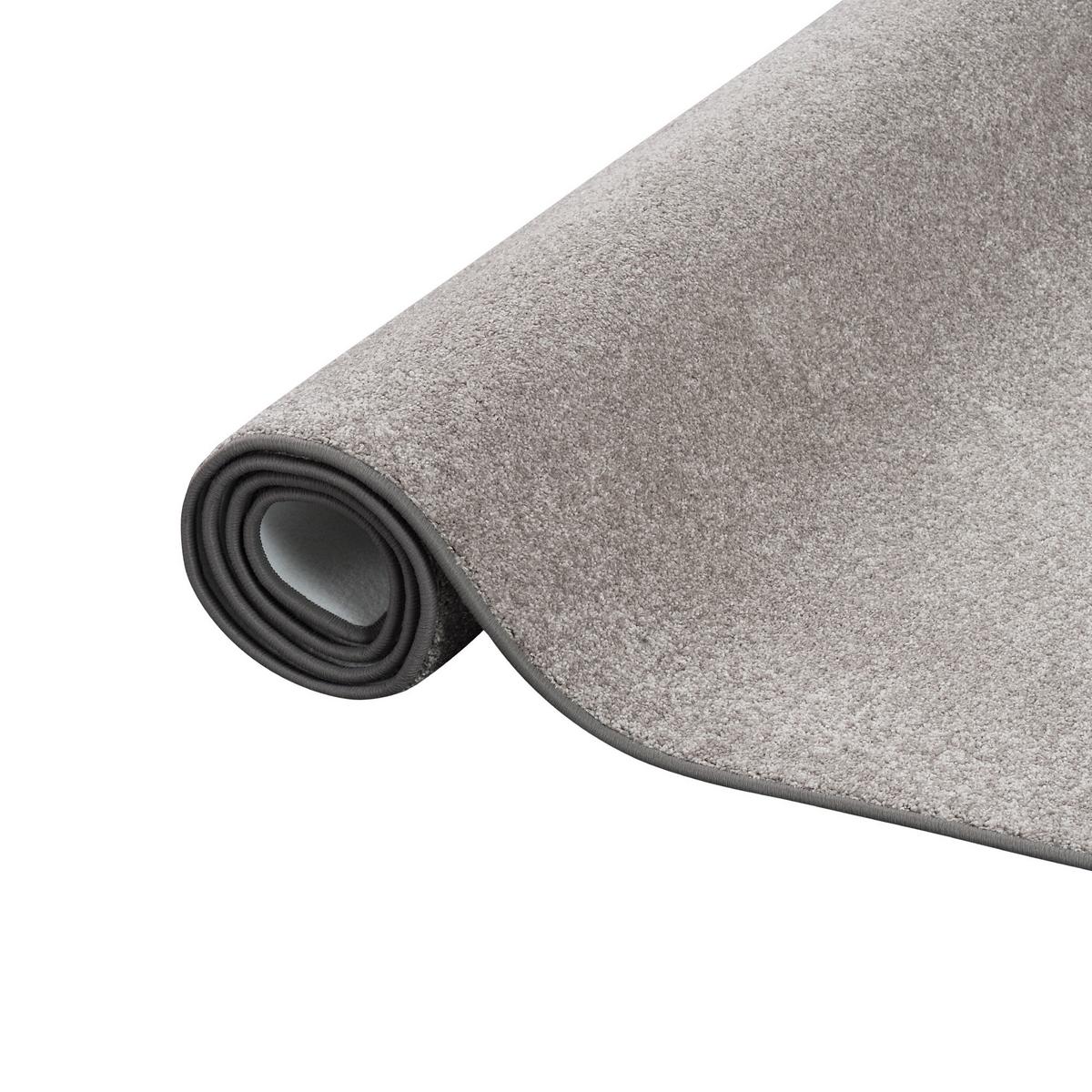 LUXUS SOFT VELOURS TEPPICH SHINE - Taupe, Textil (200/200cm) - Snapstyle