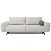 SCHLAFSOFA Vito 3-Sitzer mit Bettkasten, DL-System, Chenille-Stoff, Beige - Beige/Schwarz, Textil (256/90/99cm) - Beautysofa