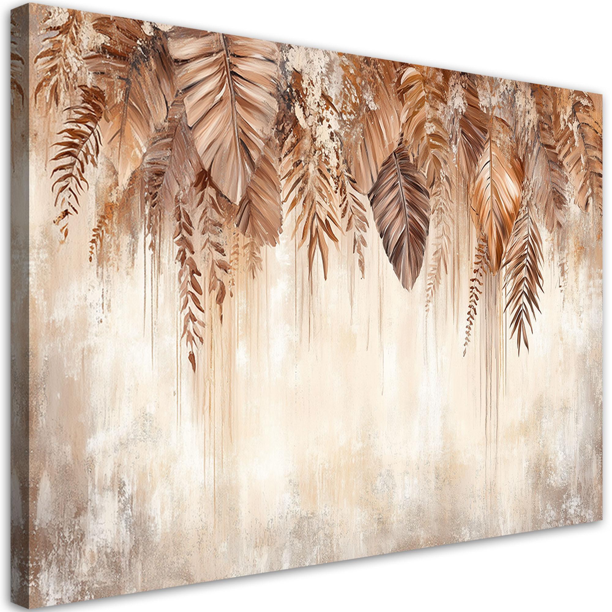 LEINWANDBILD Natur und Botanik 100x70cm - Braun, Textil (100/70cm) - Feeby