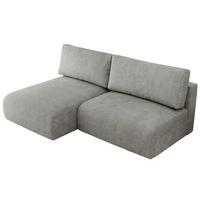 ECKSCHLAFSOFA VIVO L Hellgrau Struktur - links - Hellgrau/Schwarz, Kunststoff/Textil (223/150cm) - MKS