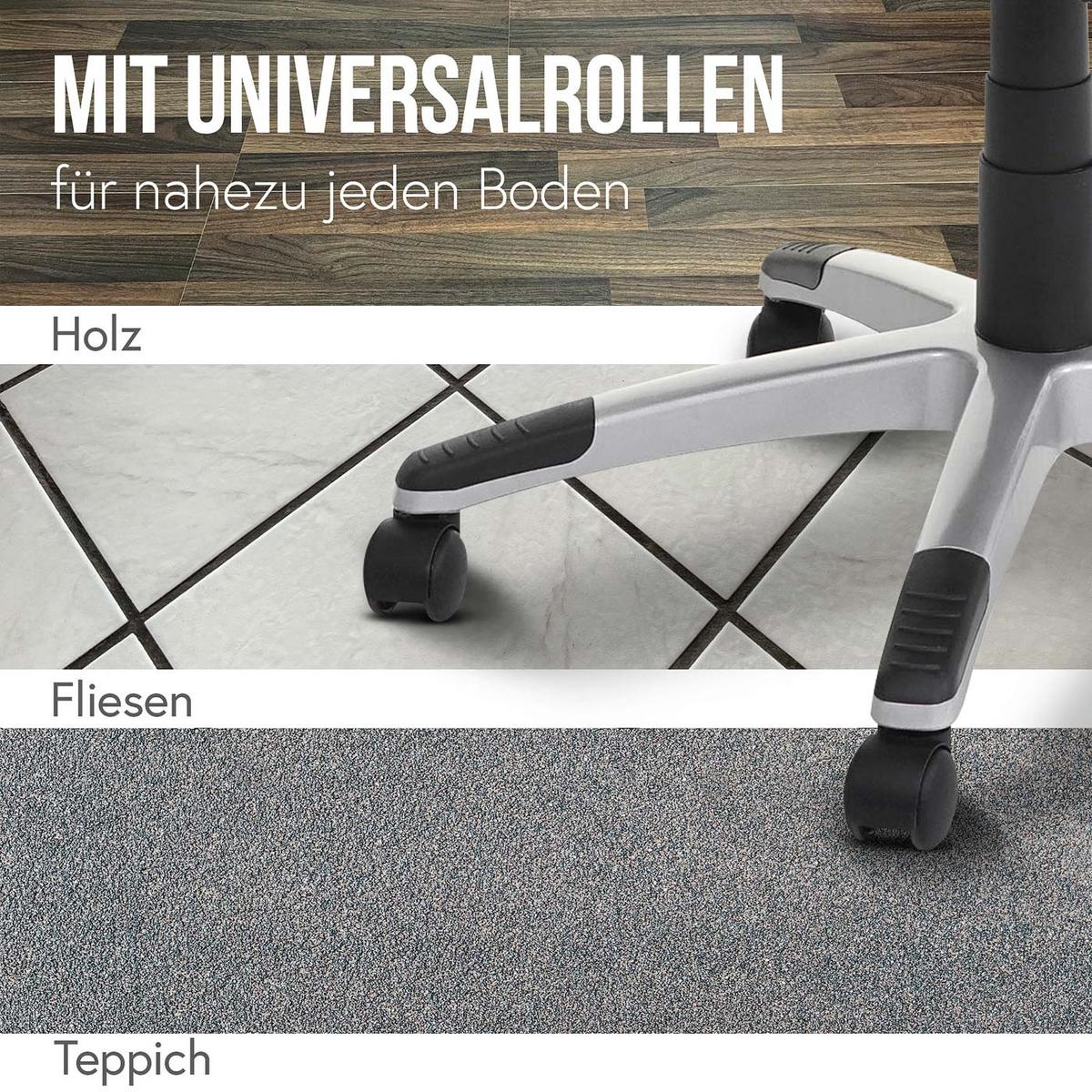BÜROSTUHL Schwarz - Schwarz, Textil (73/120/78cm) - MCW