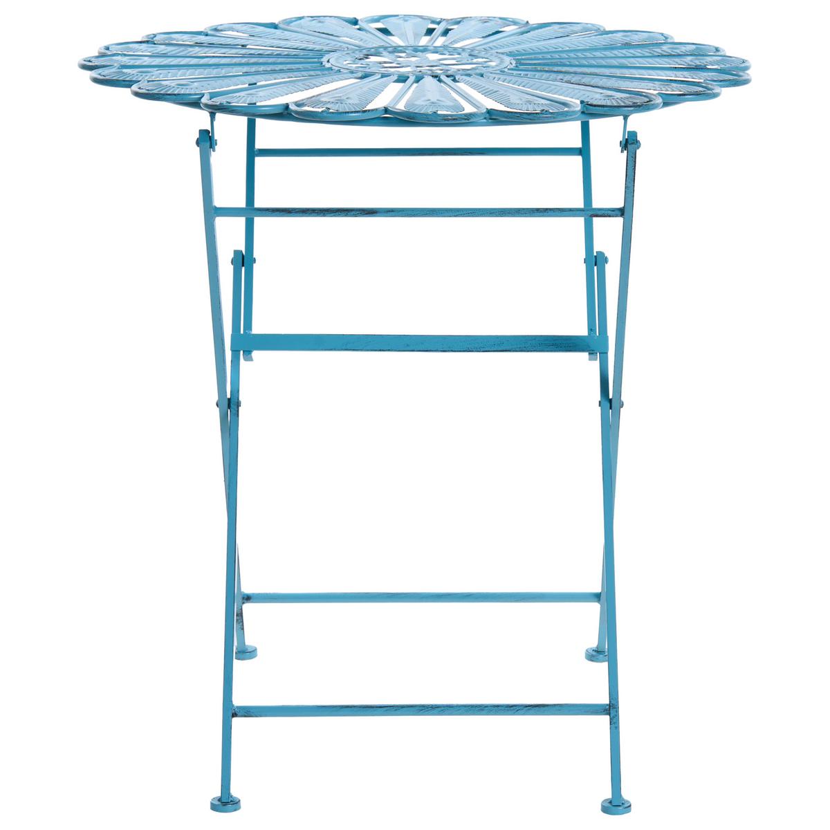 BISTROTISCH 71/71 cm Metall Blau Pavia - Blau, Metall (71/71/76cm) - Beliani