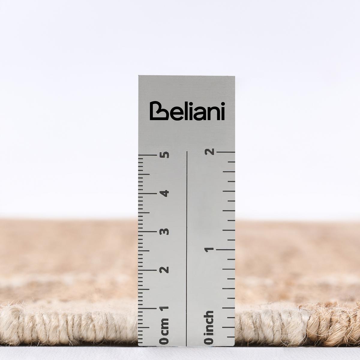 TEPPICH Hellbeige 160/230 cm Jute Beed - Beige, Textil (160/230cm) - Beliani