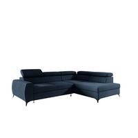 ECKSOFA Toronto - Blau, Holzwerkstoff/Textil (270/200cm) - Fun Möbel