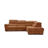 ECKSOFA CALVERA 5-Sitzer, dunkelorange - Dunkelorange, Holzwerkstoff/Textil (298/239cm) - Wozimo