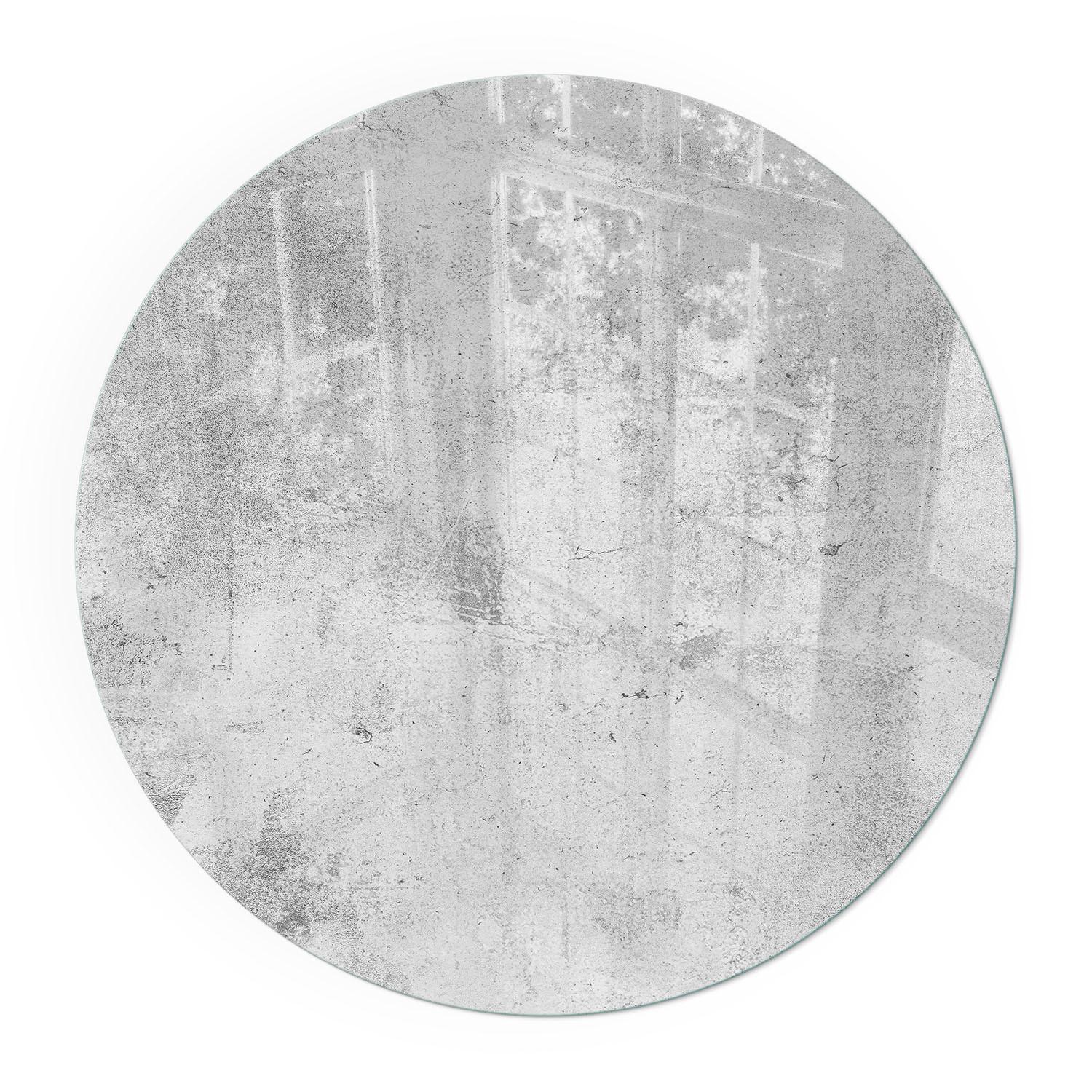GLASPLATTE für Kamin Ø 60 cm - Grau, Glas (60/60/0.4cm) - TULUP