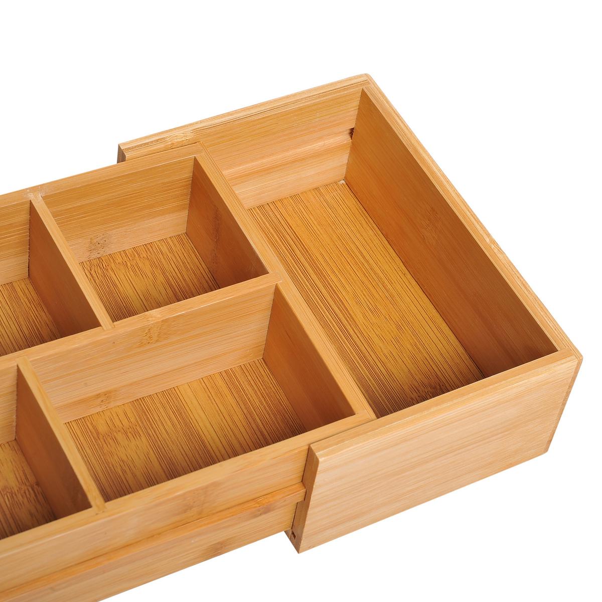 AUFBEWAHRUNGSBOX Bambus Natur - Naturfarben, Holz (17.6/7/24.6cm) - HOMCOM