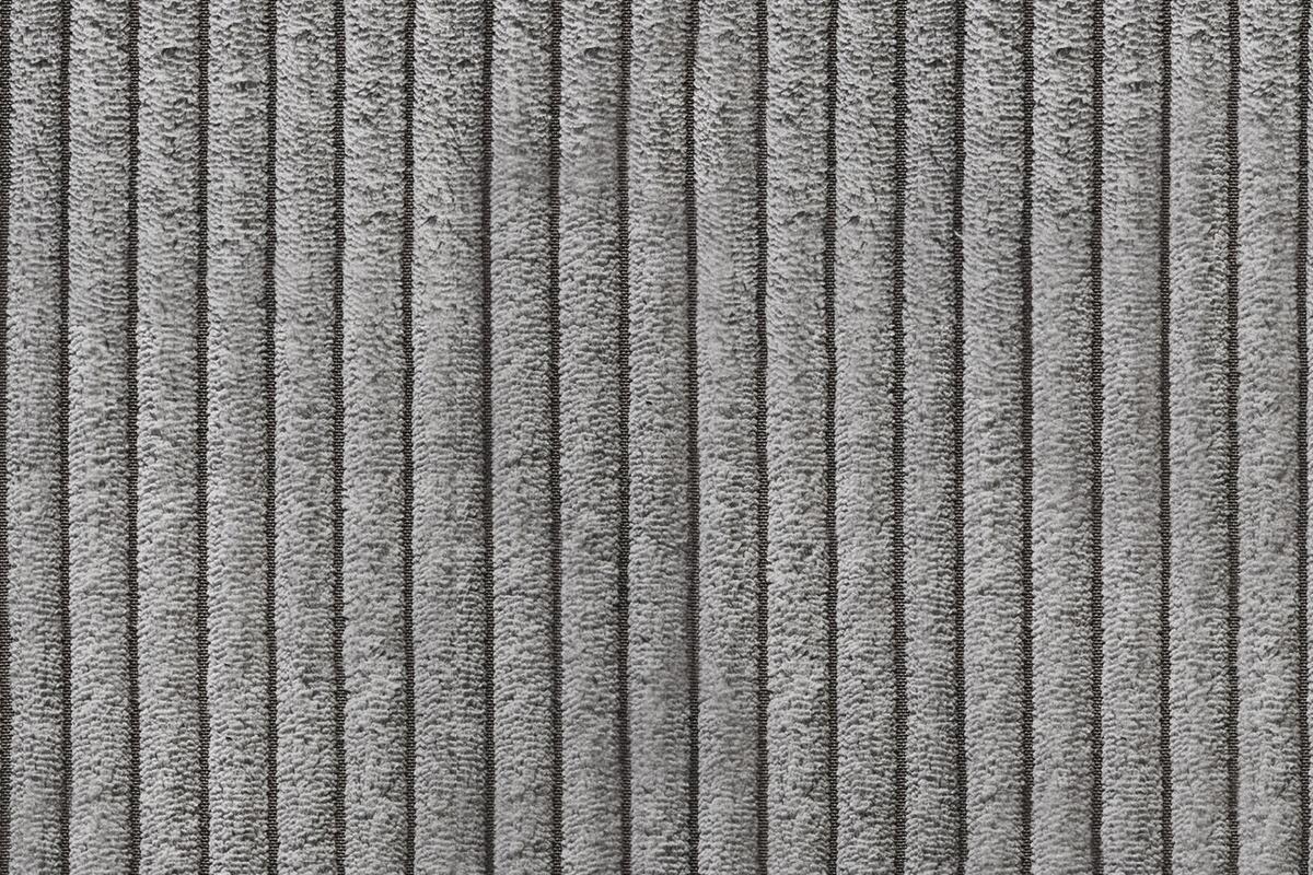 SOFA 2-SITZER MADELINE Grau Cord - Schwarz/Grau, Kunststoff/Textil (230/85/127cm) - KAWOLA