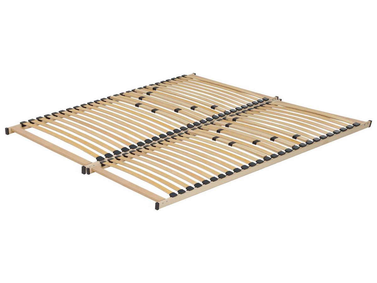LATTENROST 180x200 cm Heller Holzfarbton Vouziers - Hellbraun, Holz (180/200cm) - Beliani