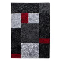 KURZFLORTEPPICH LATEMAR, kariert, Rot, 280 x 370 cm - Rot, Textil (280/370cm) - KADIMA DESIGN