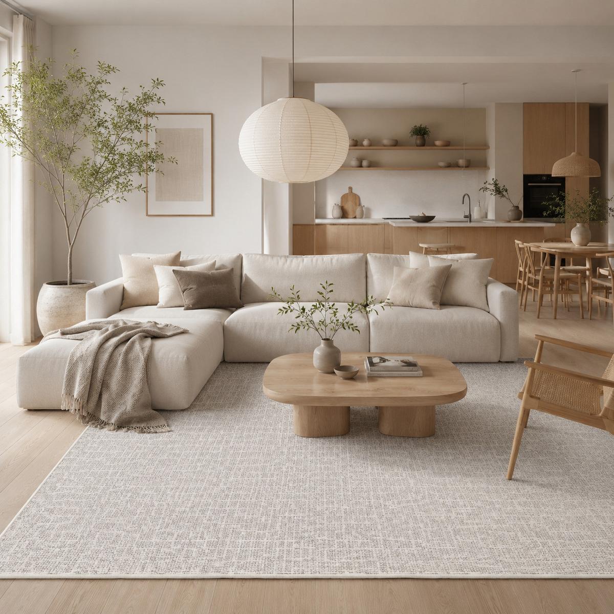 SCHLINGEN DESIGNER TEPPICH NIVA - Creme, Textil (80/200cm) - Snapstyle