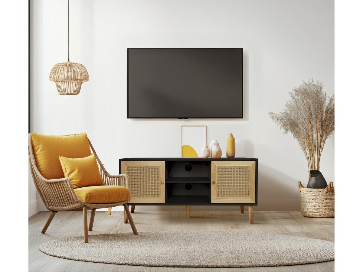 TV-MÖBEL iguane Schwarz - Schwarz, Holz (39/56.5/120cm) - Habitat Garten