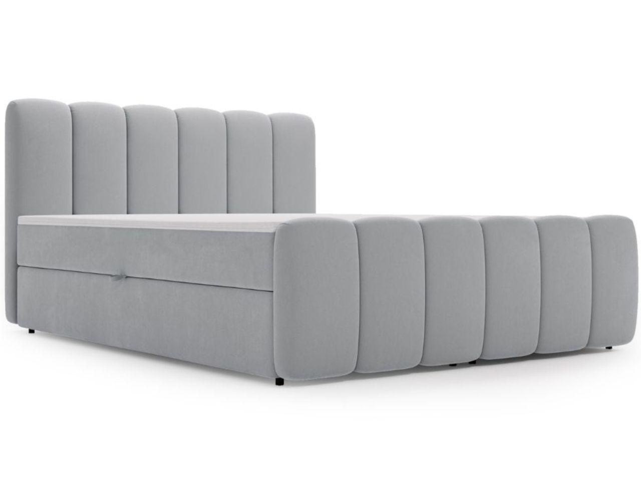 BOXBETT Cloud 180x200 Hellgrau - Hellgrau, Holz/Textil (180/200cm) - Graingold
