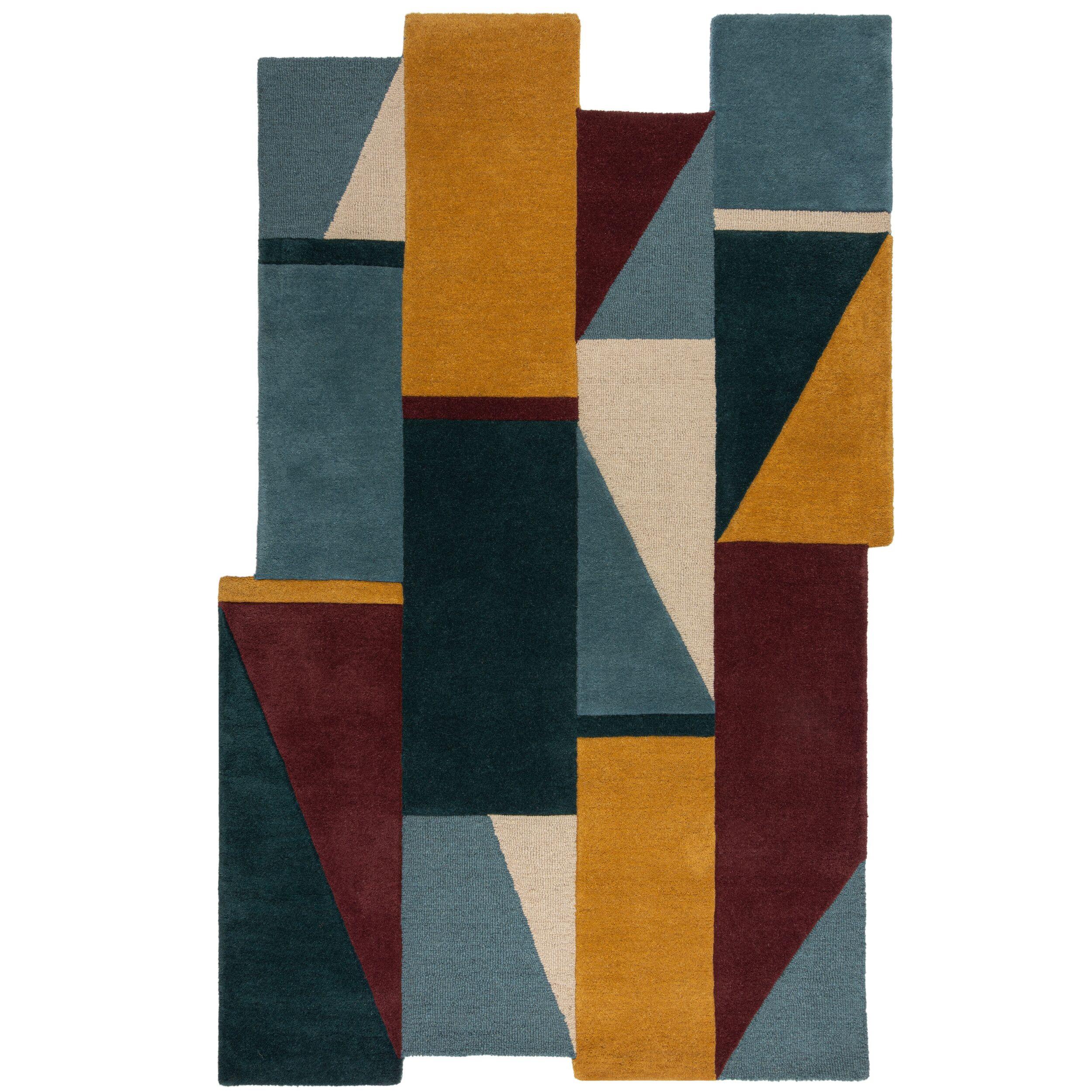 WOLLTEPPICH HALLEIN, abstrakt, Bunt, 120 x 180 cm - Multicolor, Textil (180/120cm) - KADIMA DESIGN