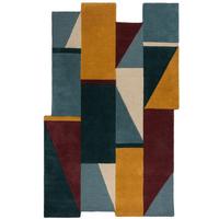 WOLLTEPPICH HALLEIN, abstrakt, Bunt, 120 x 180 cm - Multicolor, Textil (180/120cm) - KADIMA DESIGN