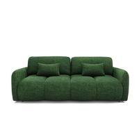 SOFA Vittoria 3 Sitzplätze Grün - Grün, Holz (236/95/121cm) - Petits-meubles