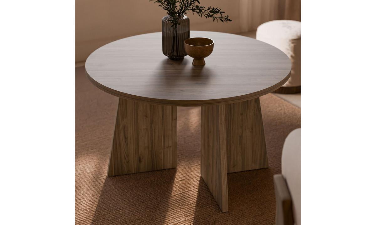 COUCHTISCH MOCHA 75/75/47 cm rund Nussbaum Royal - Nussbaumfarben, Holzwerkstoff (75/75/47cm) - Lookway