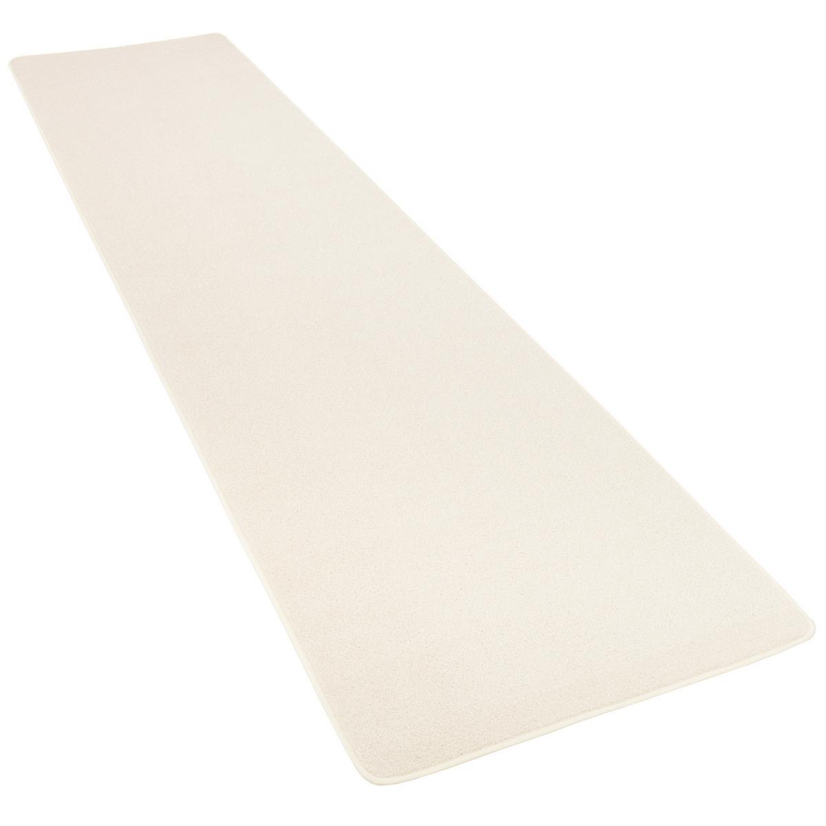TREND VELOURS LÄUFER TEPPICH JOY - Creme, Textil (80/320cm) - Snapstyle