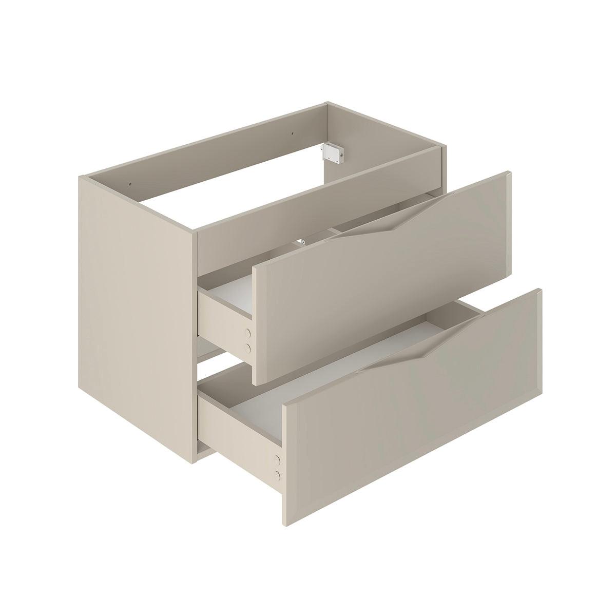 BADMÖBEL 80.6cm Ellie 2er-Set Kaschmir - Beige, Holzwerkstoff (80.6/52.2/46.5cm) - Petits-meubles