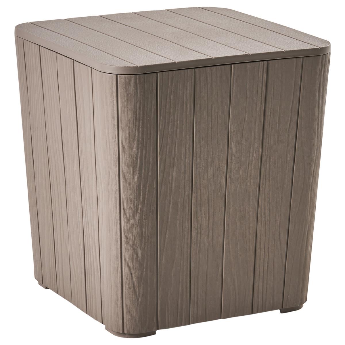 AUFBEWAHRUNGSBOX 40/40 cm Taupe - Taupe, Kunststoff (40/42/40cm) - Beliani