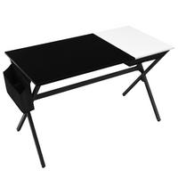 SCHREIBTISCH 74cm Schwarz - Schwarz, Holz (60/120/74cm) - COSTWAY