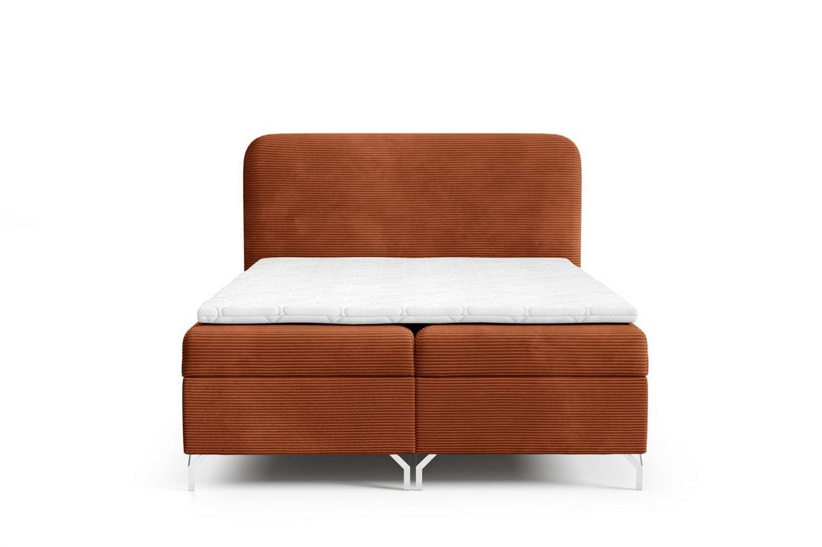 BOXBETT Emilio - Rotbraun, Holzwerkstoff/Textil (140/200cm) - Fun Möbel