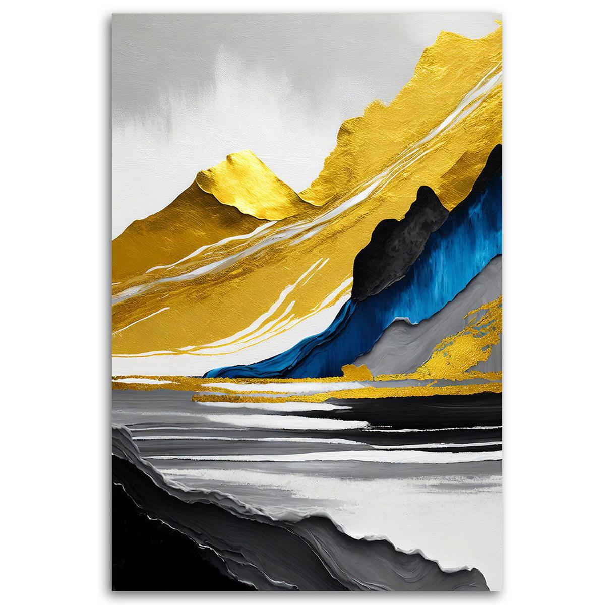 KUNSTDRUCK Gelb 80/120 cm - Gelb, Textil (80/120cm) - KUNSTLOFT
