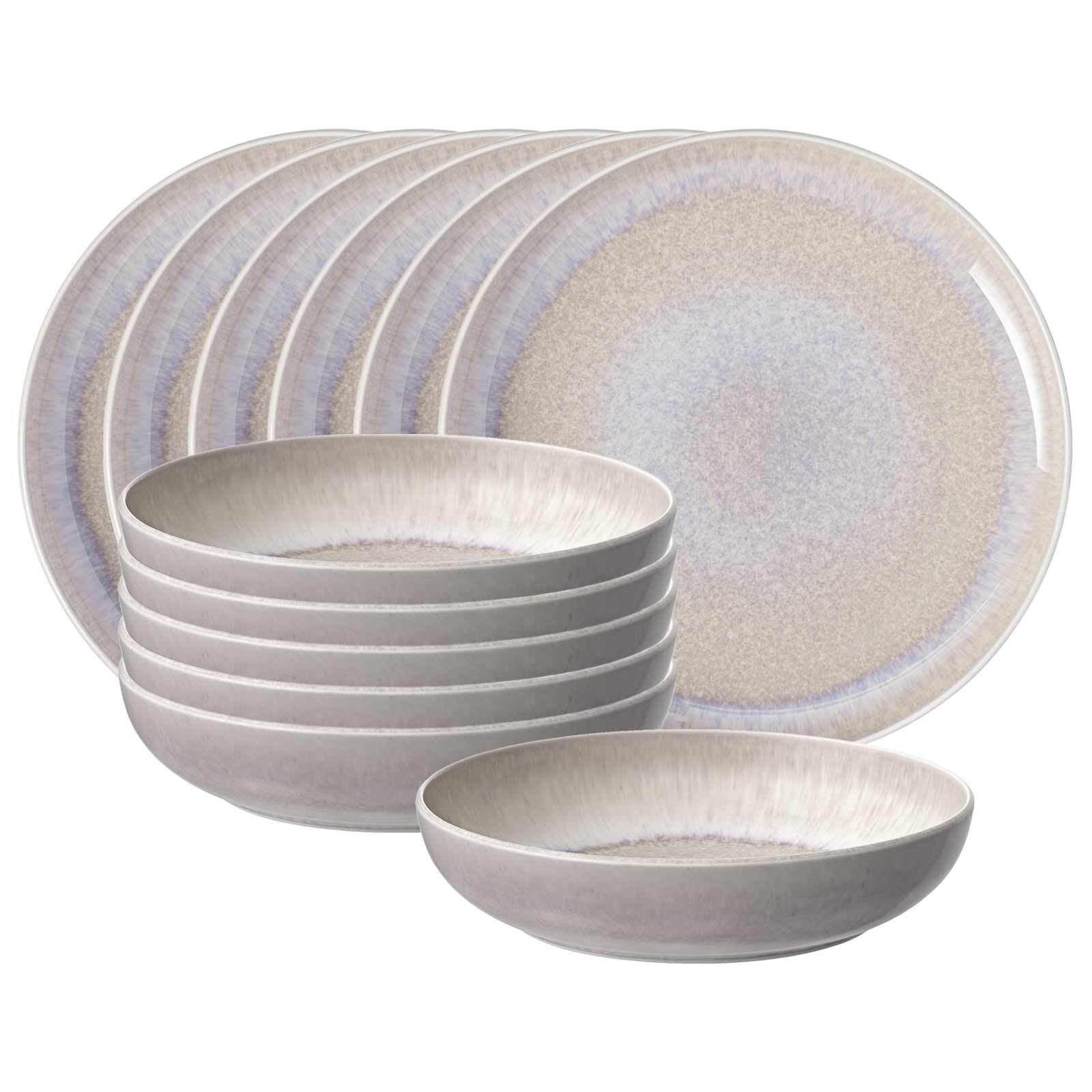 TAFELSERVICE Perlemor Sand beige 12-tlg. - Beige, Keramik (2/2/2cm) - like.Villeroy & Boch