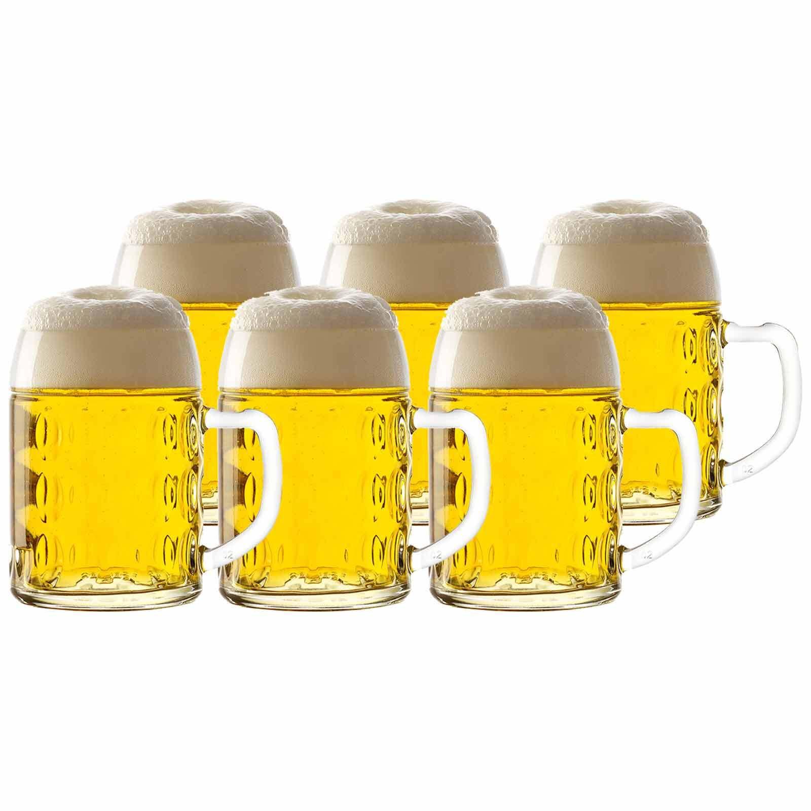 BIERKRÜGE Kaiser transparent 0,5 Liter 6er Set - Transparent, Glas (0.5L) - Stölzle Lausitz