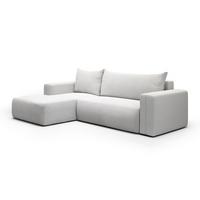 ECKSOFA Bliss 3 Sitzplätze Hellgrau - Grau, Holz (268/163cm) - Petits-meubles