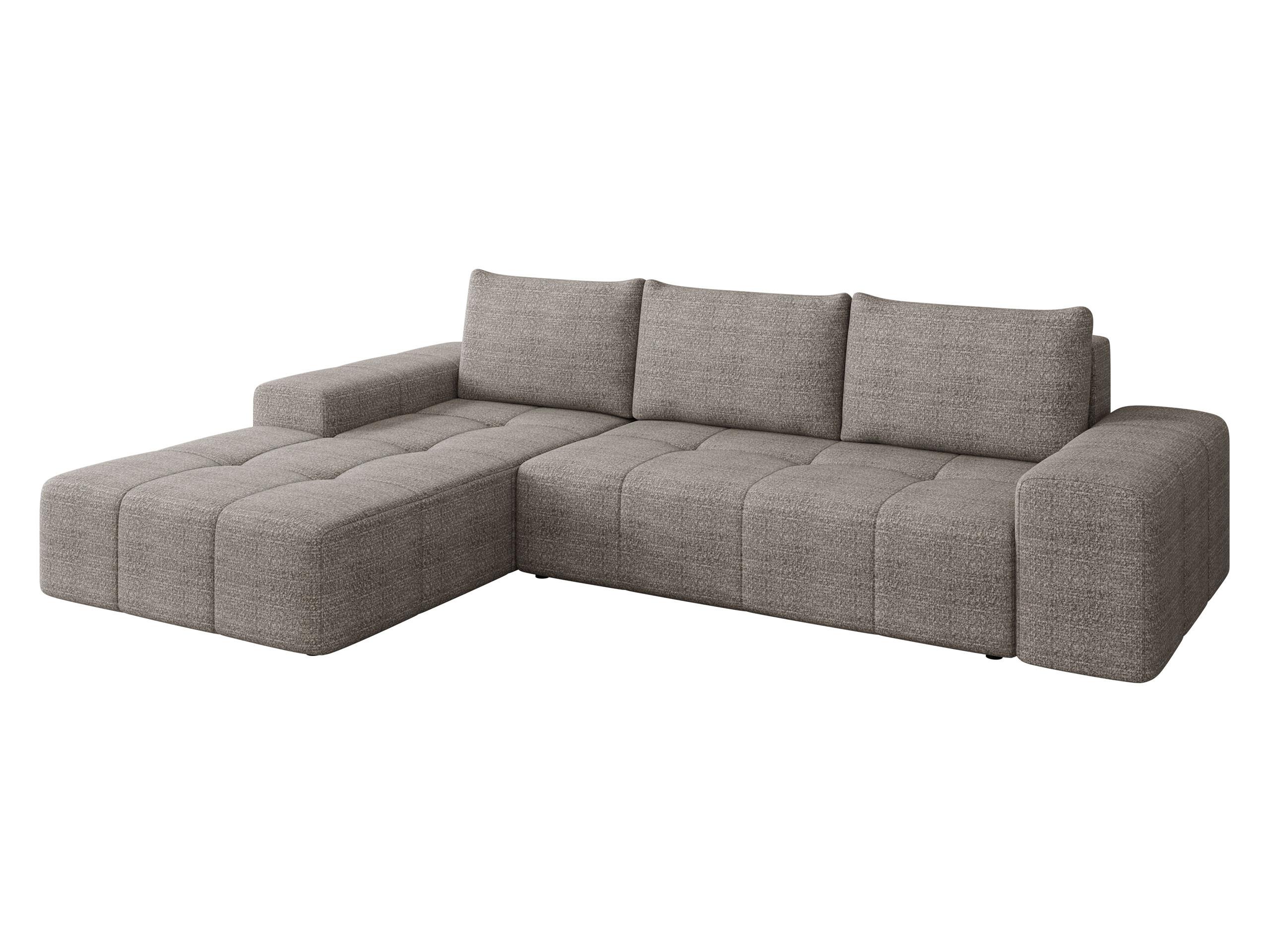 ECKSCHLAFSOFA Tonseo L, Seite: Links - Kastanienfarben/Schwarz, Holz/Kunststoff (275/173cm) - MIRJAN24