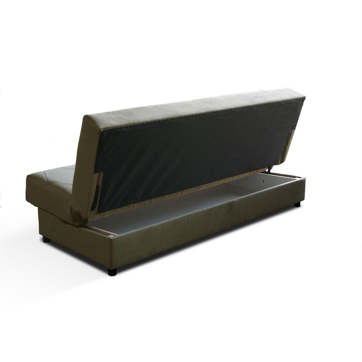 SCHLAFSOFA VERO mit Schlaffunktion Castel 39 - Grün, Textil (191/88/90cm) - Lookway