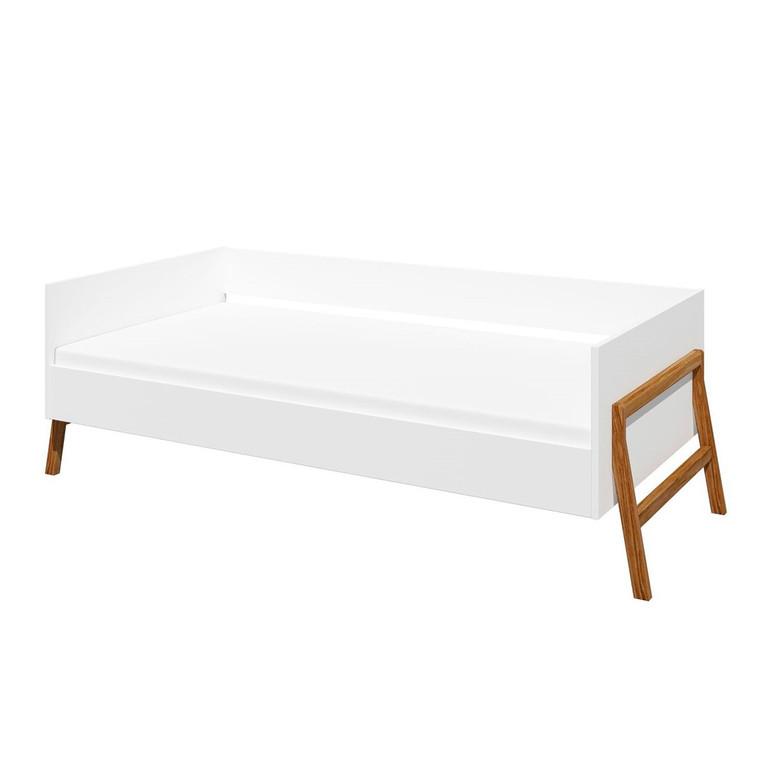 BETT Weiß - Weiß, Holzwerkstoff - Petits-meubles