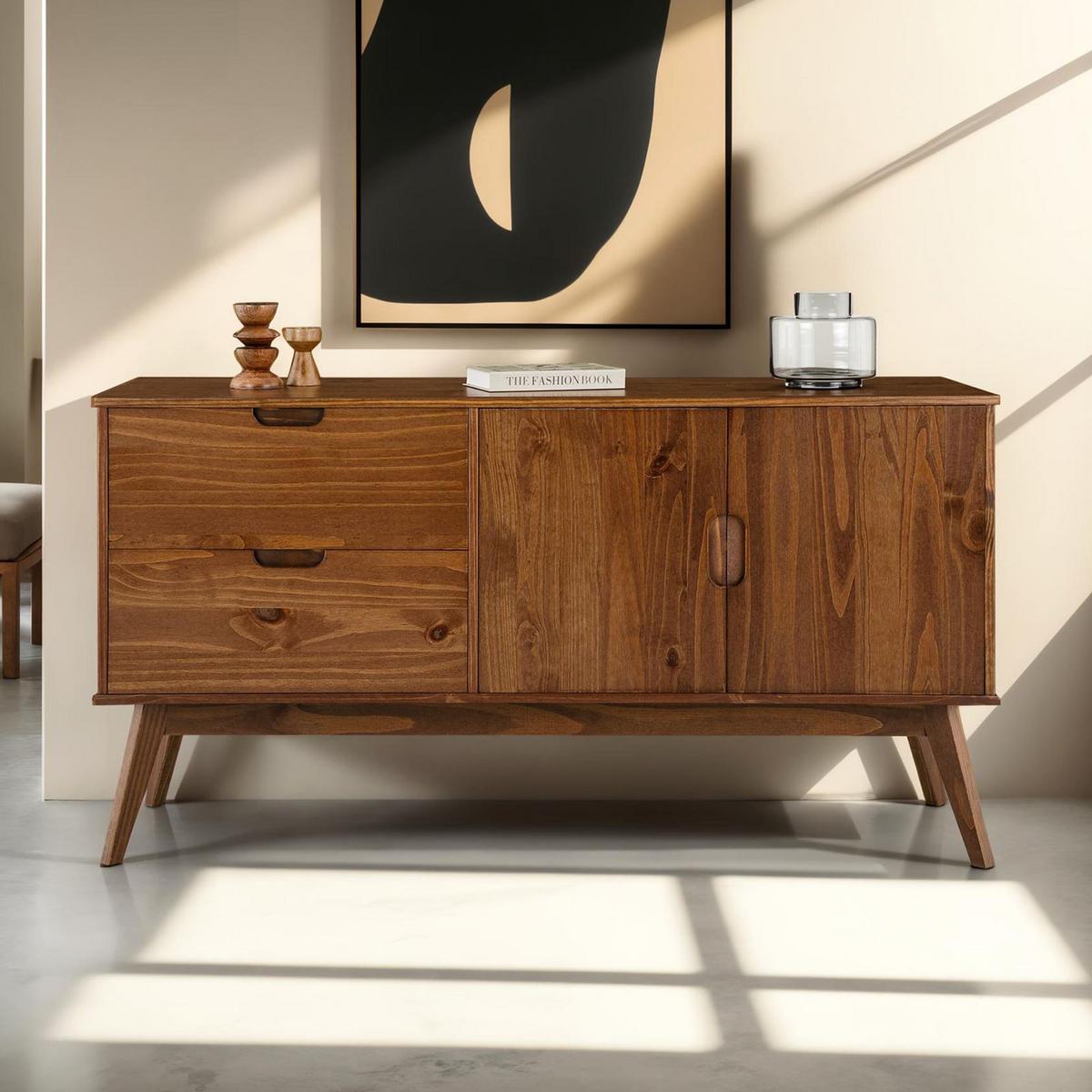 SIDEBOARD TIVOLI Kastanie - Kastanienfarben, Holz (145/75/45cm) - IDIMEX