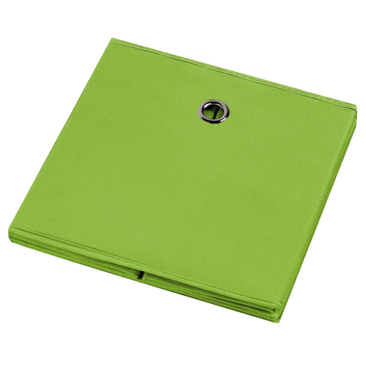 FALTBOX ELA 2er-Set grün - Grün, Textil (27/27/27cm) - IDIMEX