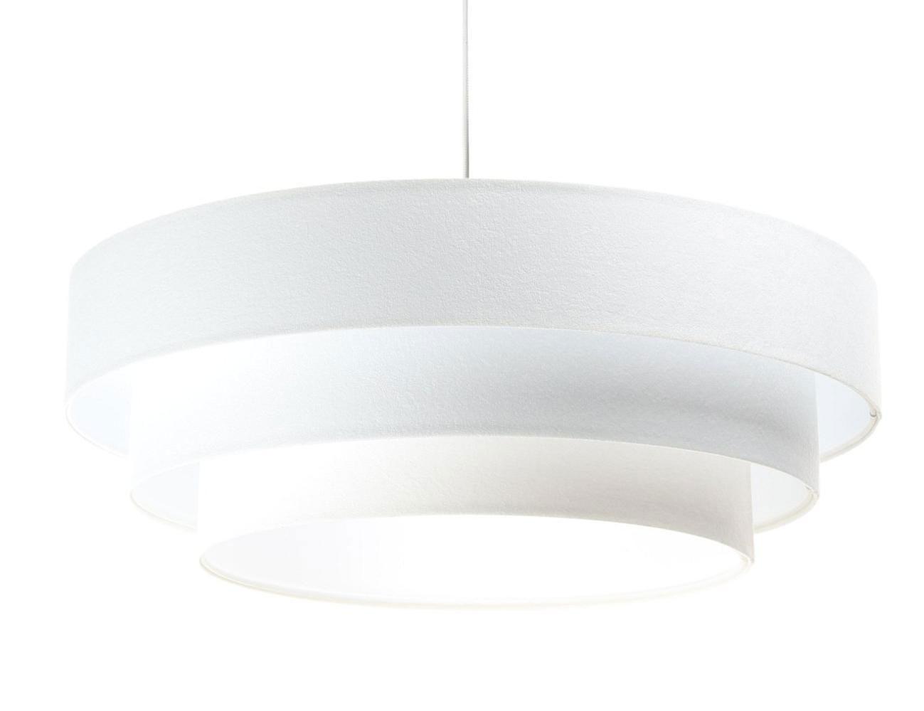 HÄNGELEUCHTE Weiß 60/20 cm - Silberfarben, Kunststoff (60/1.5/20cm) - ONZENO