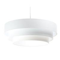 HÄNGELEUCHTE Weiß 60/20 cm - Silberfarben, Kunststoff (60/1.5/20cm) - ONZENO