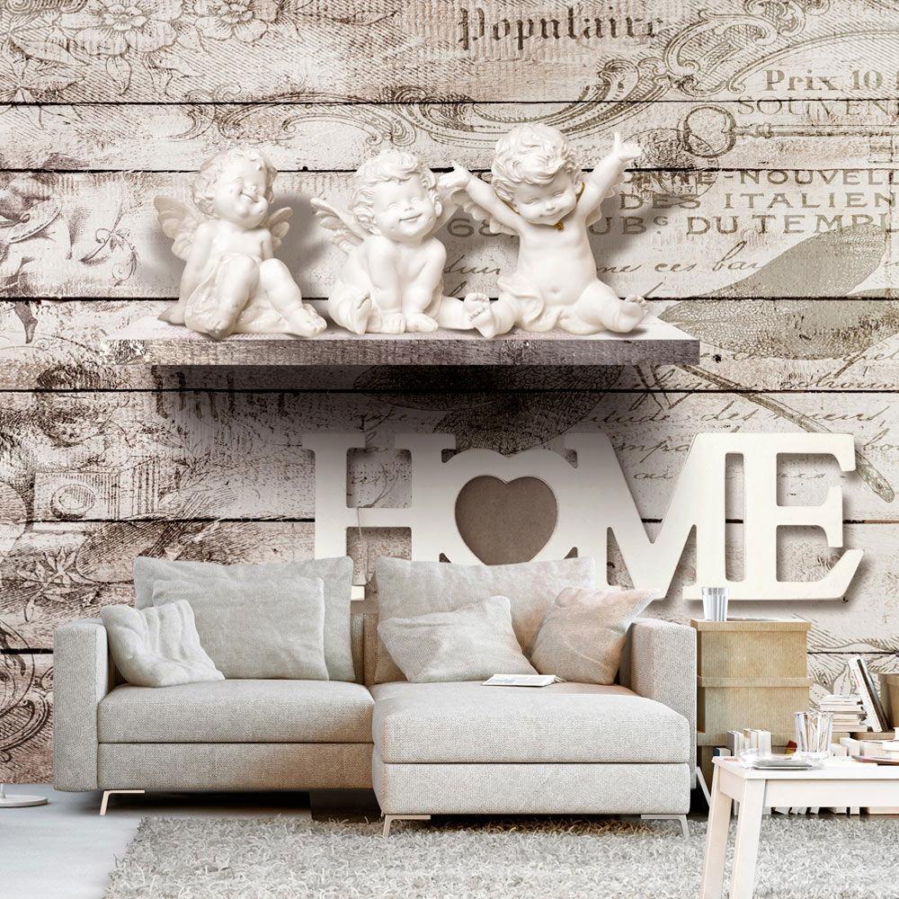 VLIESTAPETE Beige 400/280 cm - Beige/Braun, Textil (400/1cm) - KUNSTLOFT