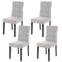 ESSZIMMERSTUHL Grau 4er-Set - Grau, Textil (41/88/55cm) - MCW