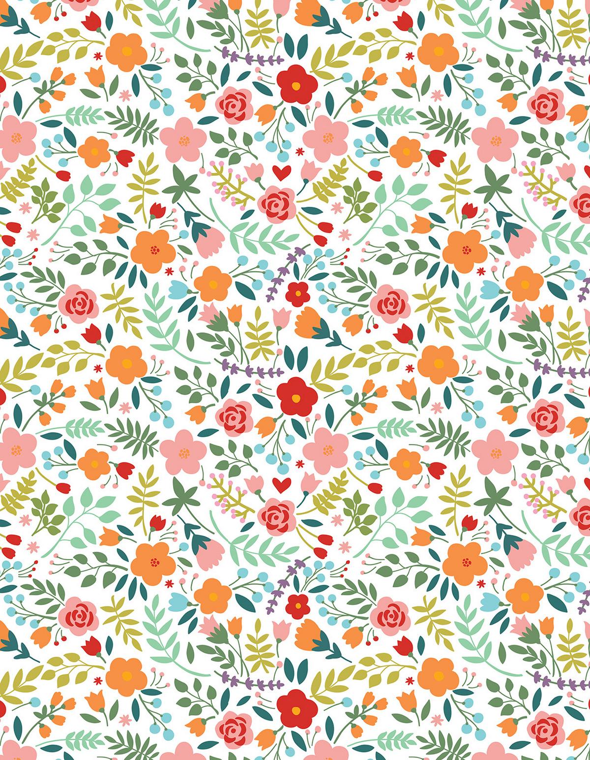 VERDUNKELUNGSROLLO 140x180 cm Gemalte Blumen - Grün, Textil (140/180cm) - TULUP